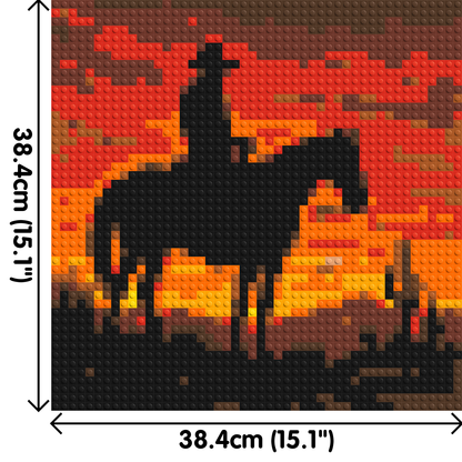Cowboy - Brick Art Mosaic Kit 2x2 large