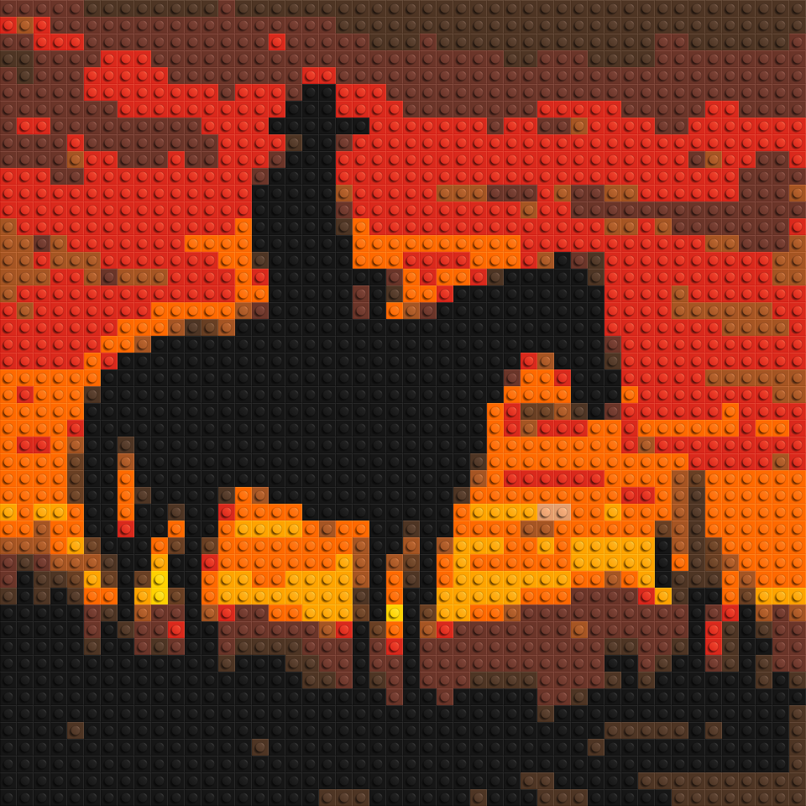 Cowboy - Brick Art Mosaic Kit 2x2 large