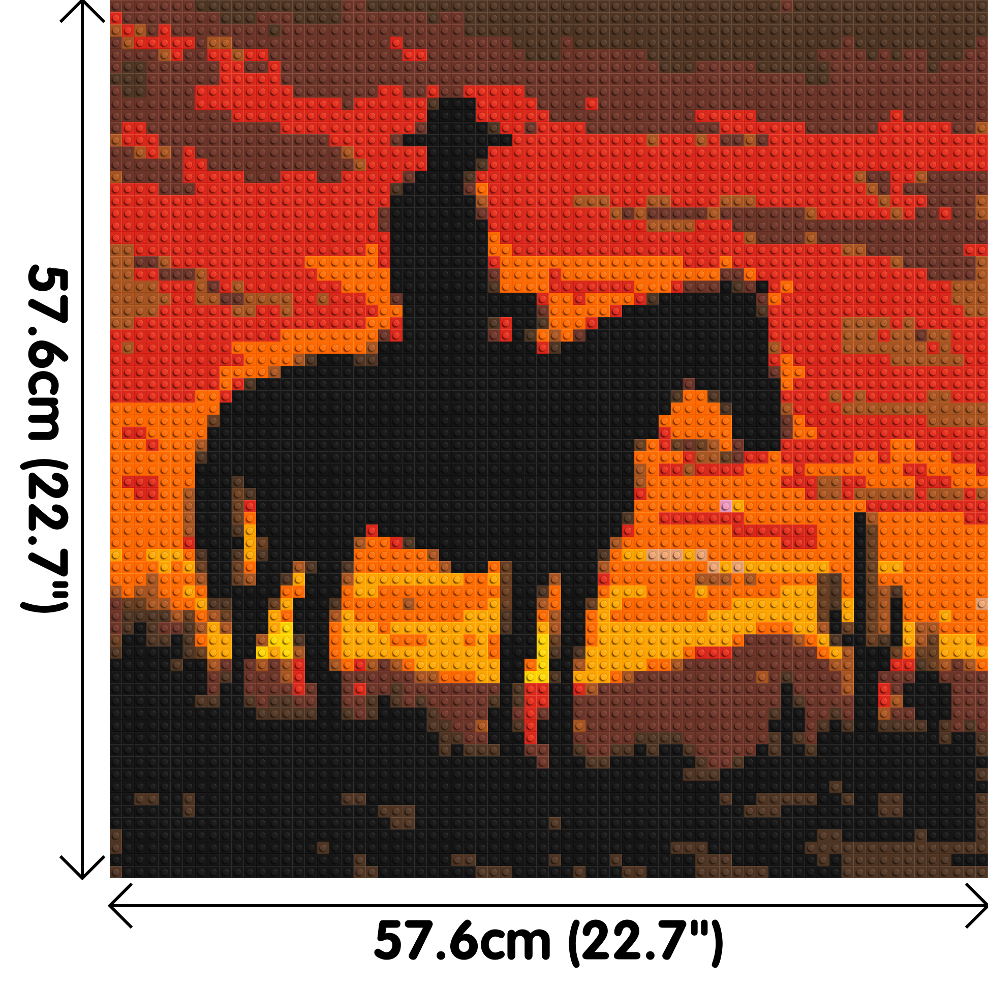 Cowboy - Brick Art Mosaic Kit 3x3 dimensions