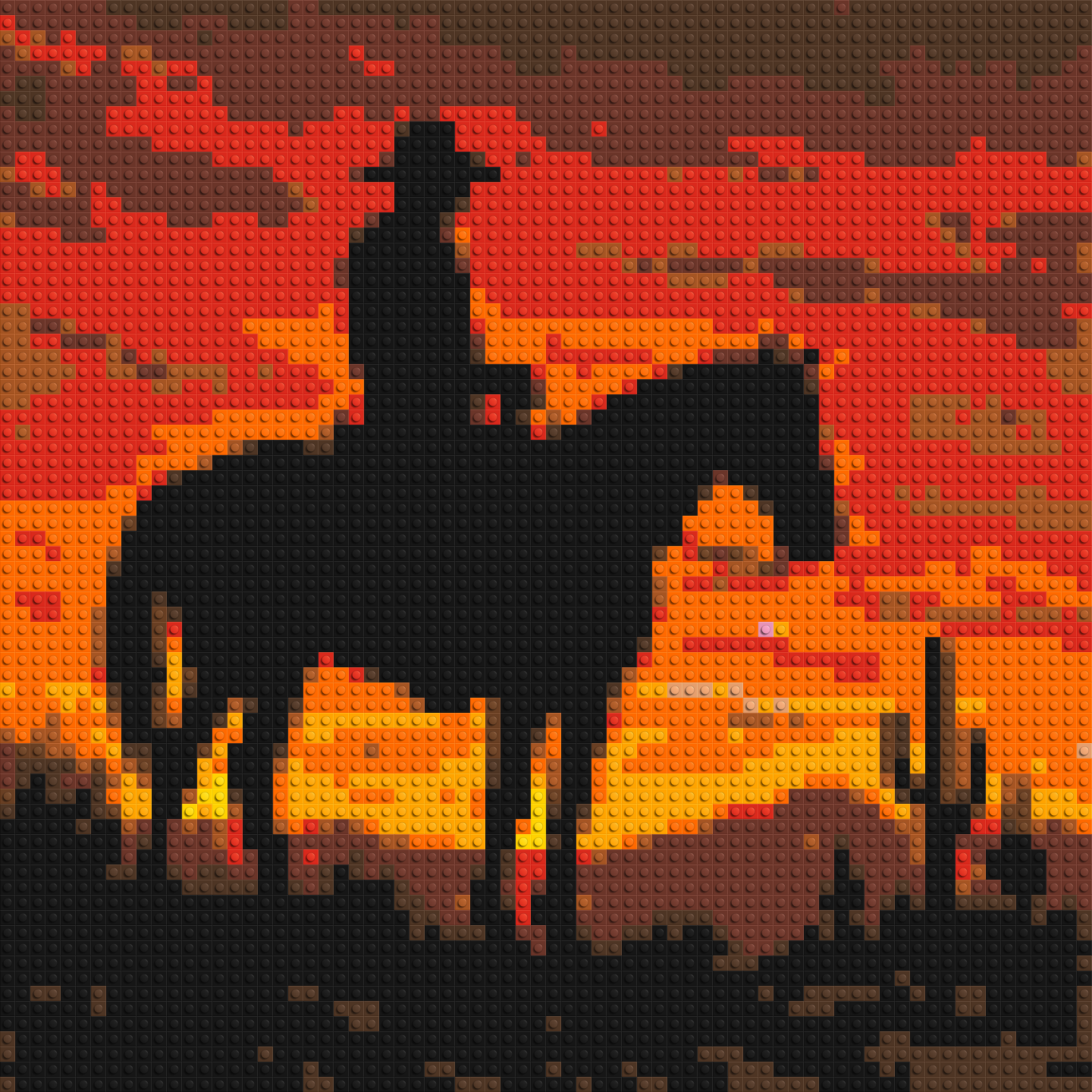 Cowboy - Brick Art Mosaic Kit 3x3 large