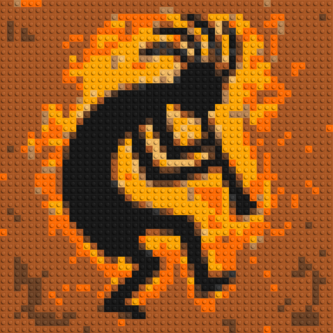 Kokopelli - Brick Art Mosaic Kit 2x2 large