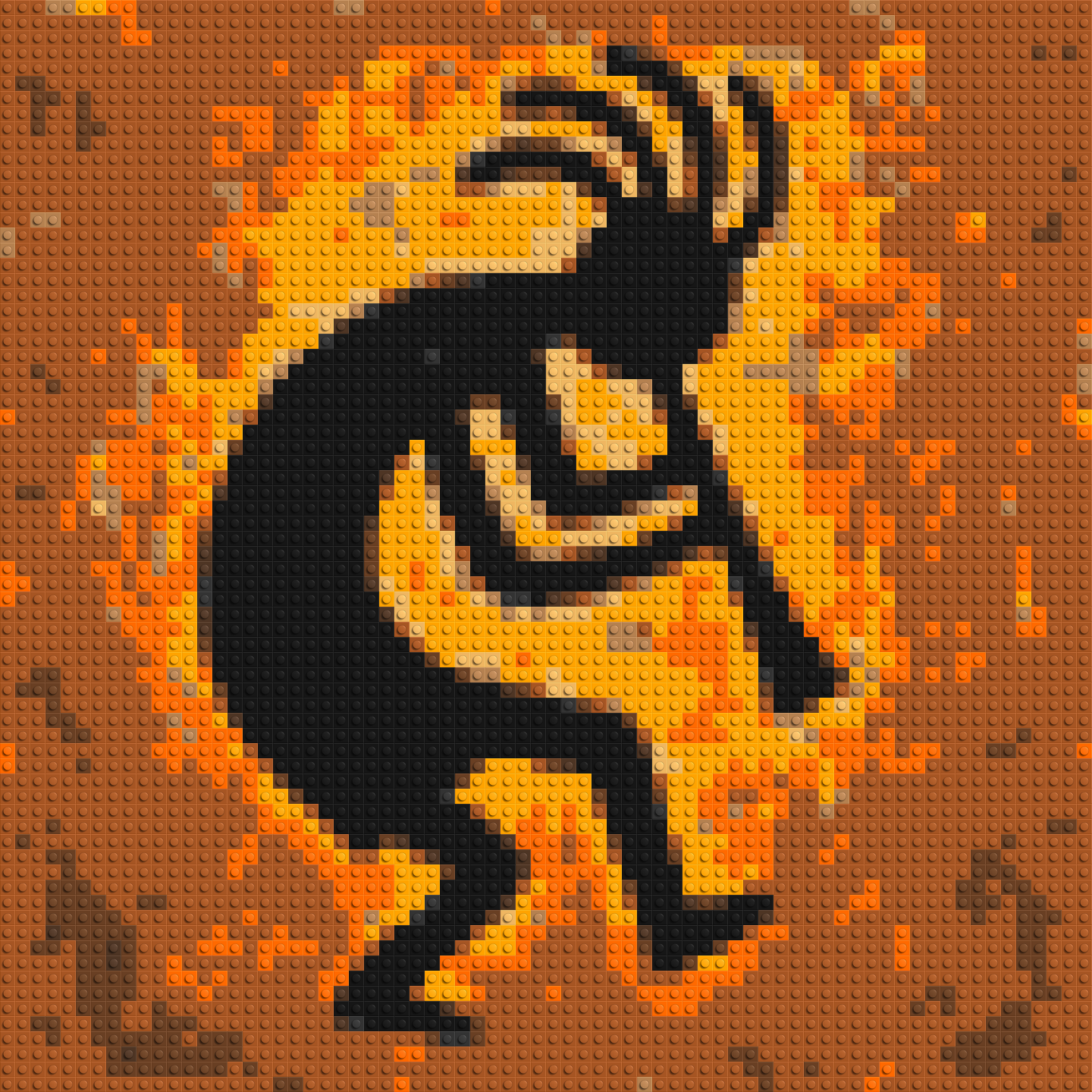 Kokopelli - Brick Art Mosaic Kit 3x3 large