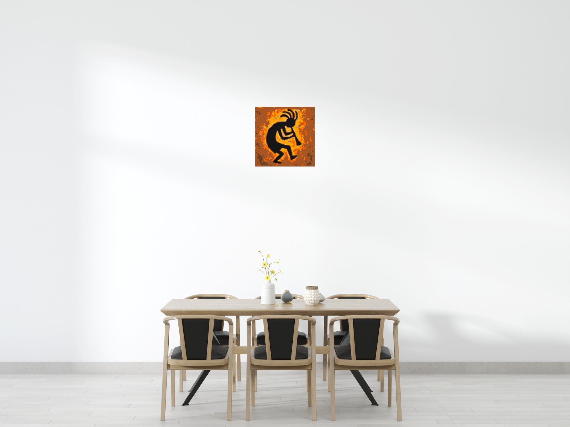 Kokopelli - Brick Art Mosaic Kit 3x3 scene