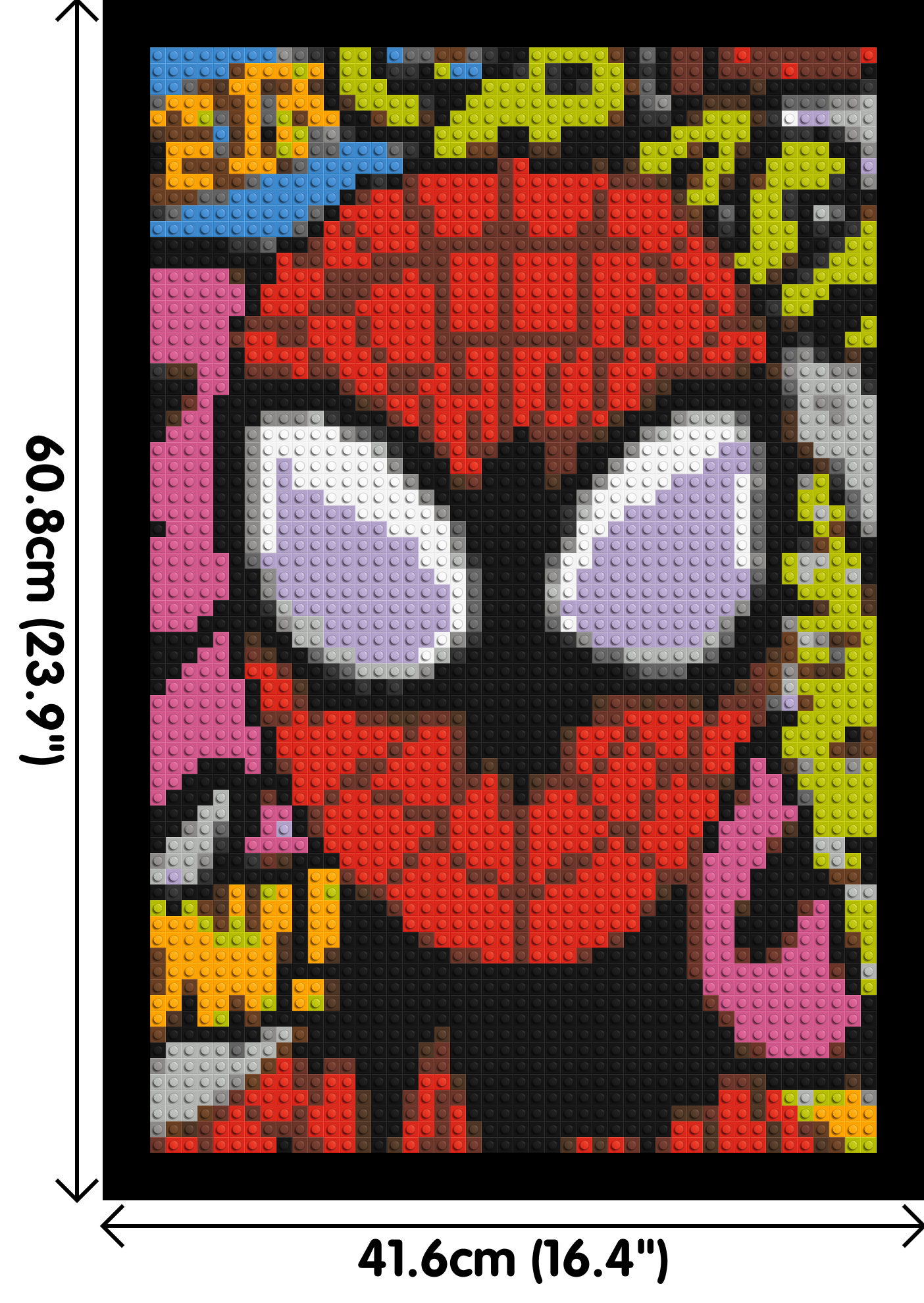 Spider-Man - Brick Art Mosaic Kit 2x3 dimensions with frame