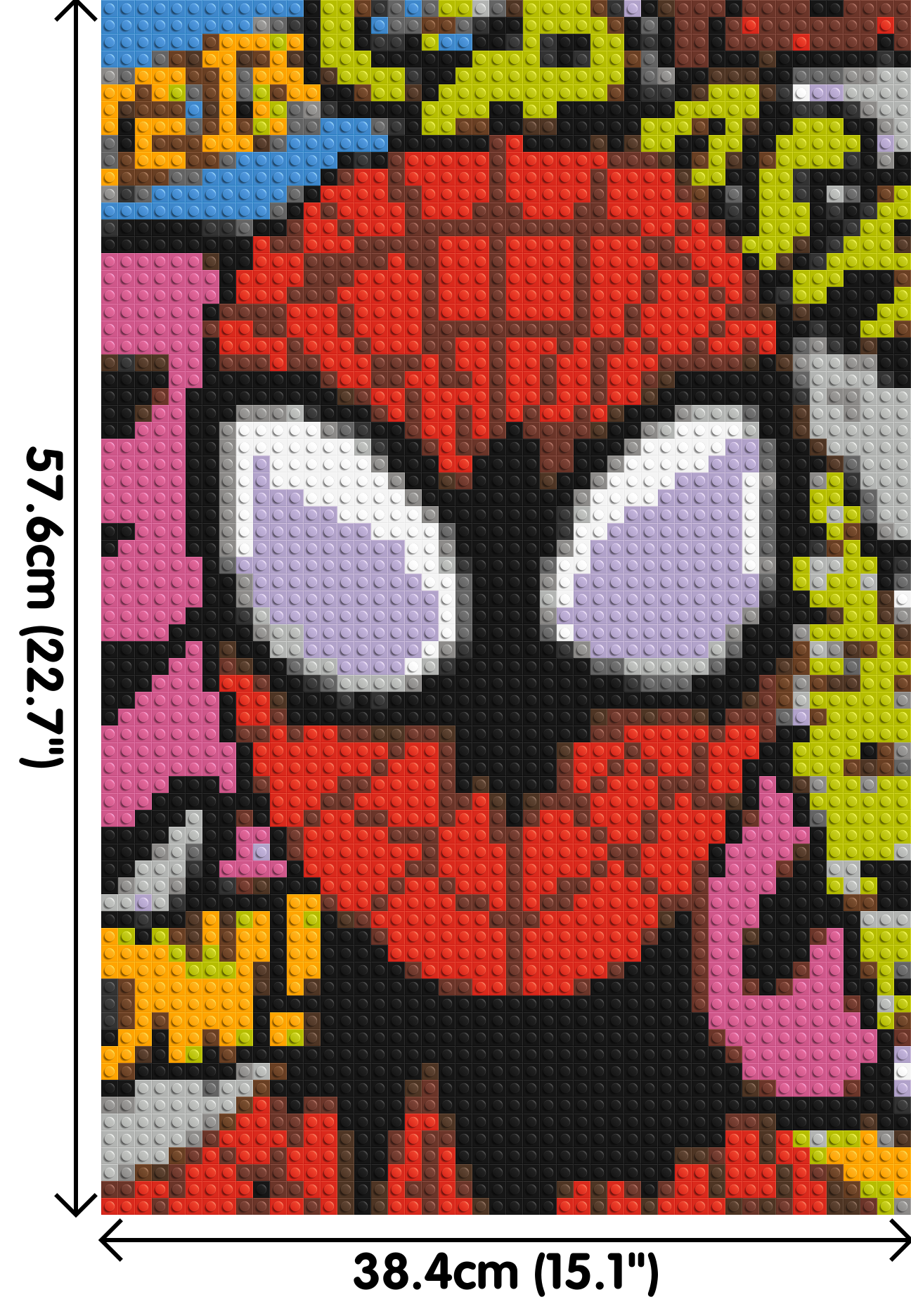 Spider-Man - Brick Art Mosaic Kit 2x3 dimensions