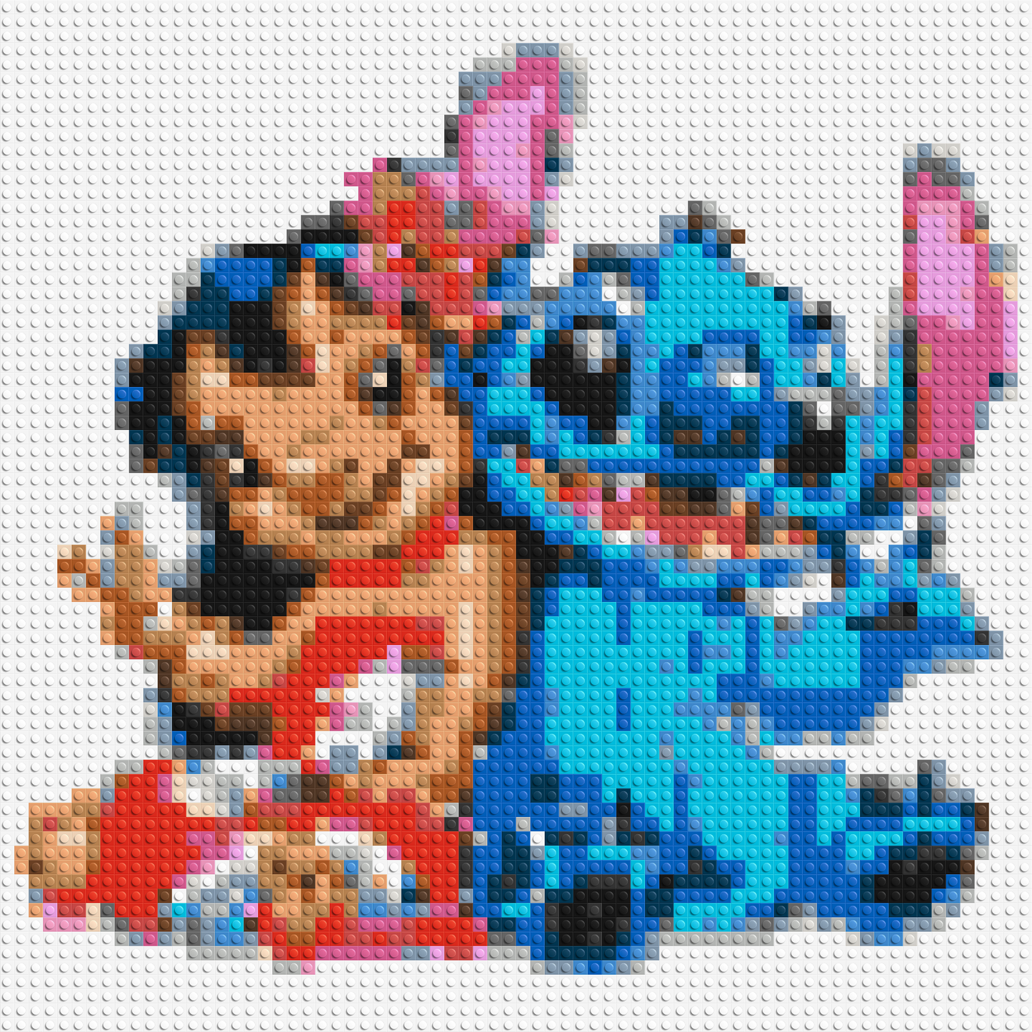Lilo & Stitch - Brick Art Mosaic Kit 3x3 large
