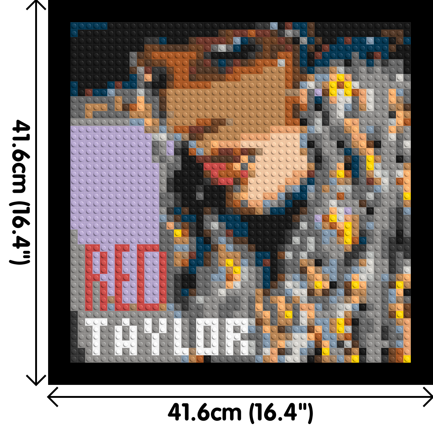 Taylor Swift (RED) - Brick Art Mosaic Kit 2x2 large