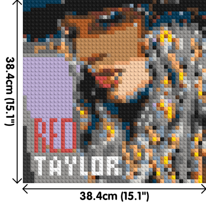 Taylor Swift (RED) - Brick Art Mosaic Kit 2x2 large