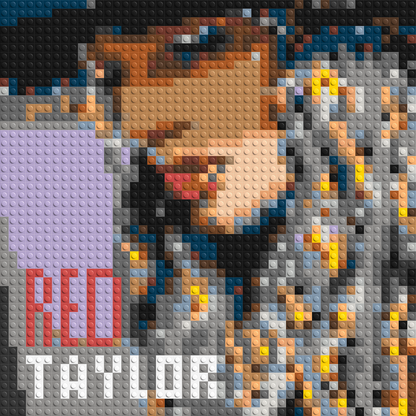 Taylor Swift (RED) - Brick Art Mosaic Kit 2x2 large