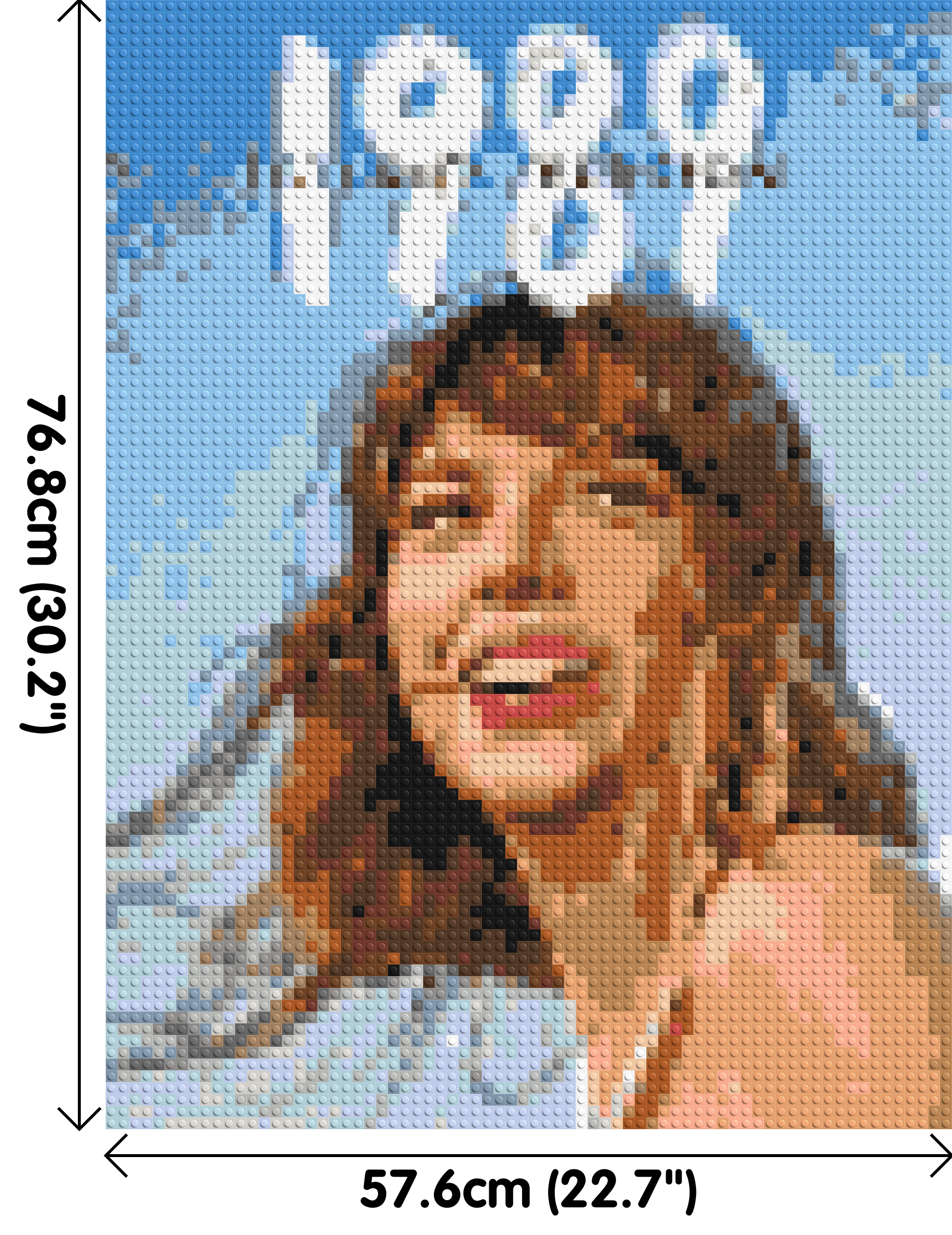 Taylor Swift (1899) - Brick Art Mosaic Kit 3x4 dimensions