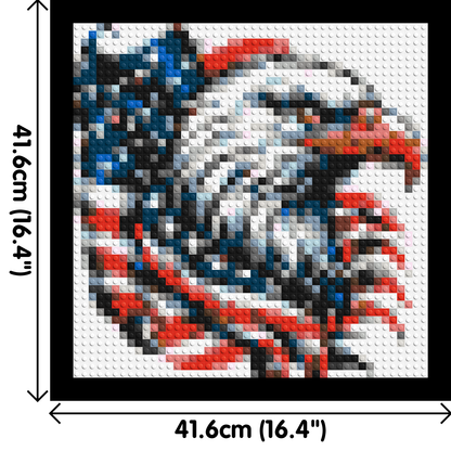 Bald Eagle - Brick Art Mosaic Kit 2x2 large