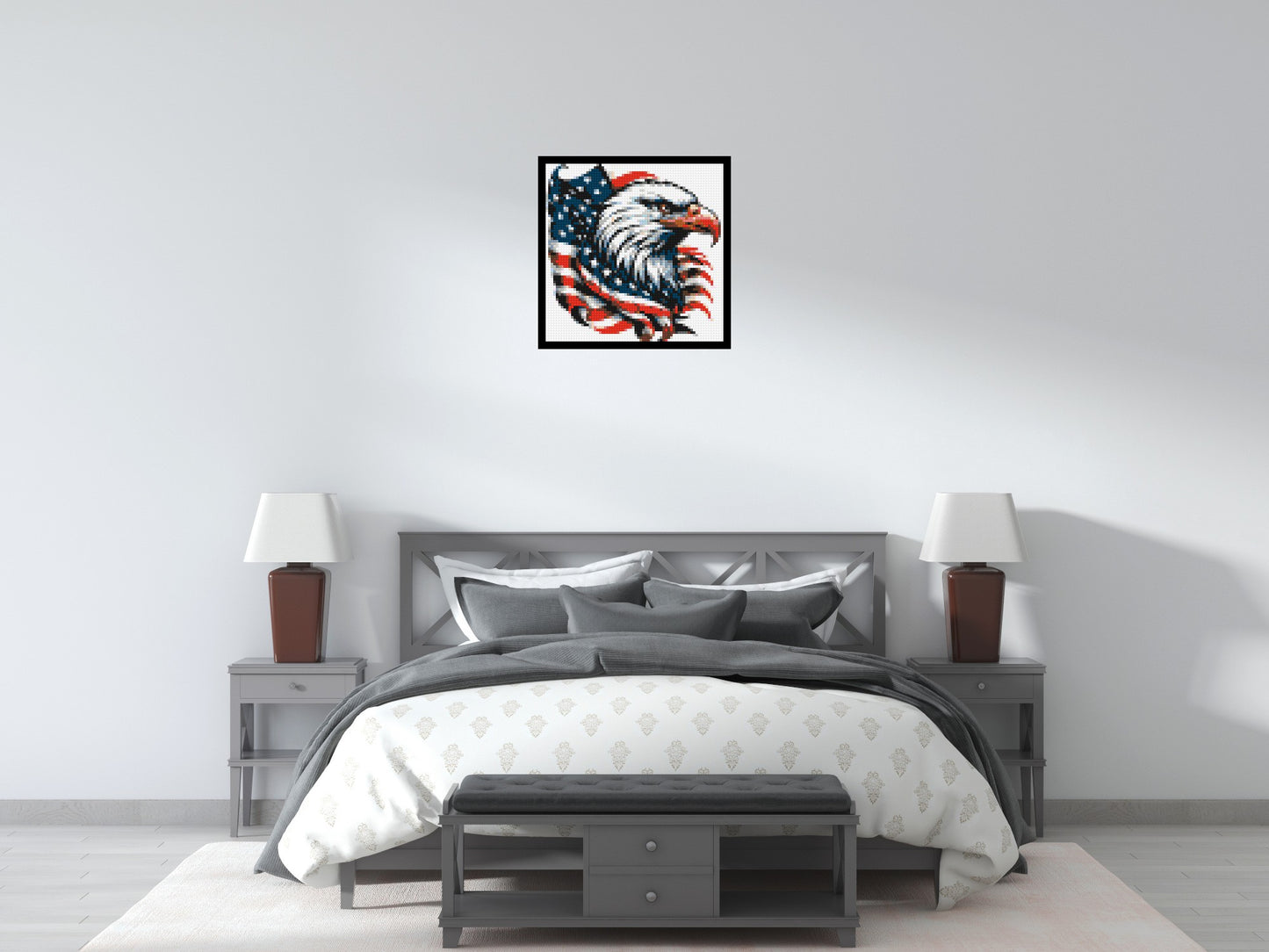 Bald Eagle - Brick Art Mosaic Kit 3x3 large