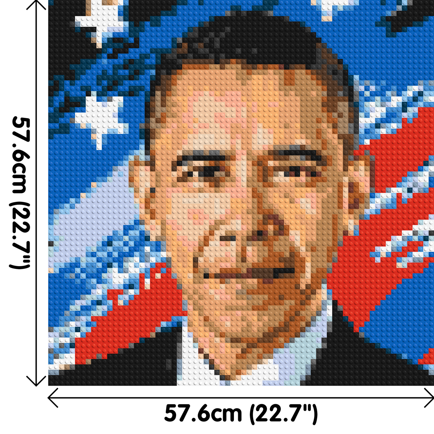 Barack Obama - Brick Art Mosaic Kit 3x3 large