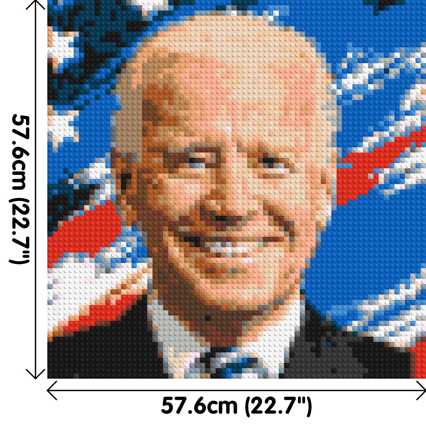 Joe Biden - Brick Art Mosaic Kit 3x3 large