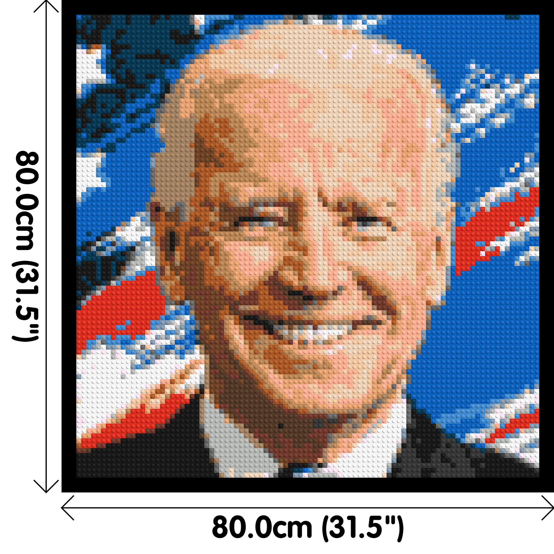 Joe Biden - Brick Art Mosaic Kit 4x4 dimensions with frame