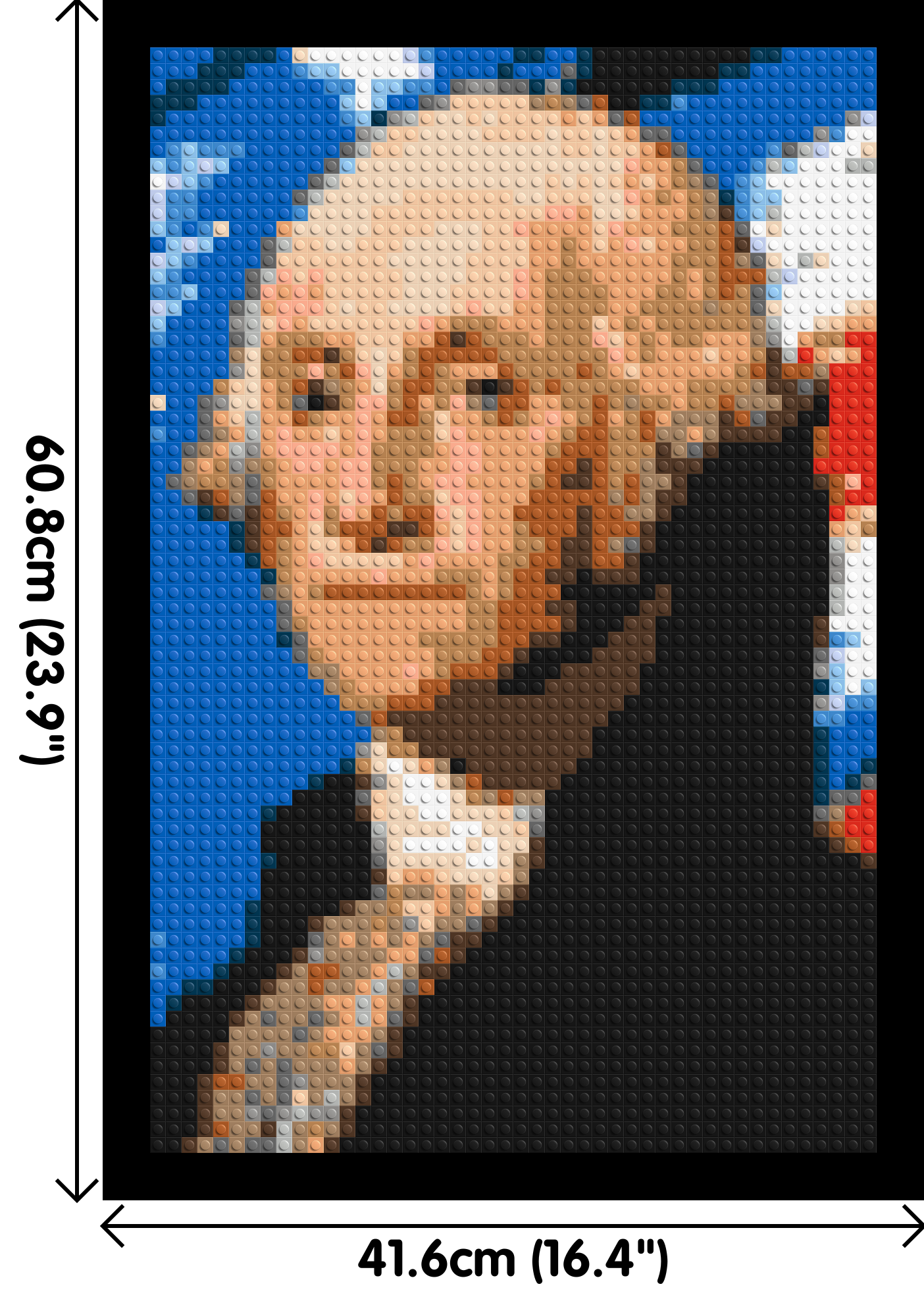George Washington - Brick Art Mosaic Kit 2x3 large