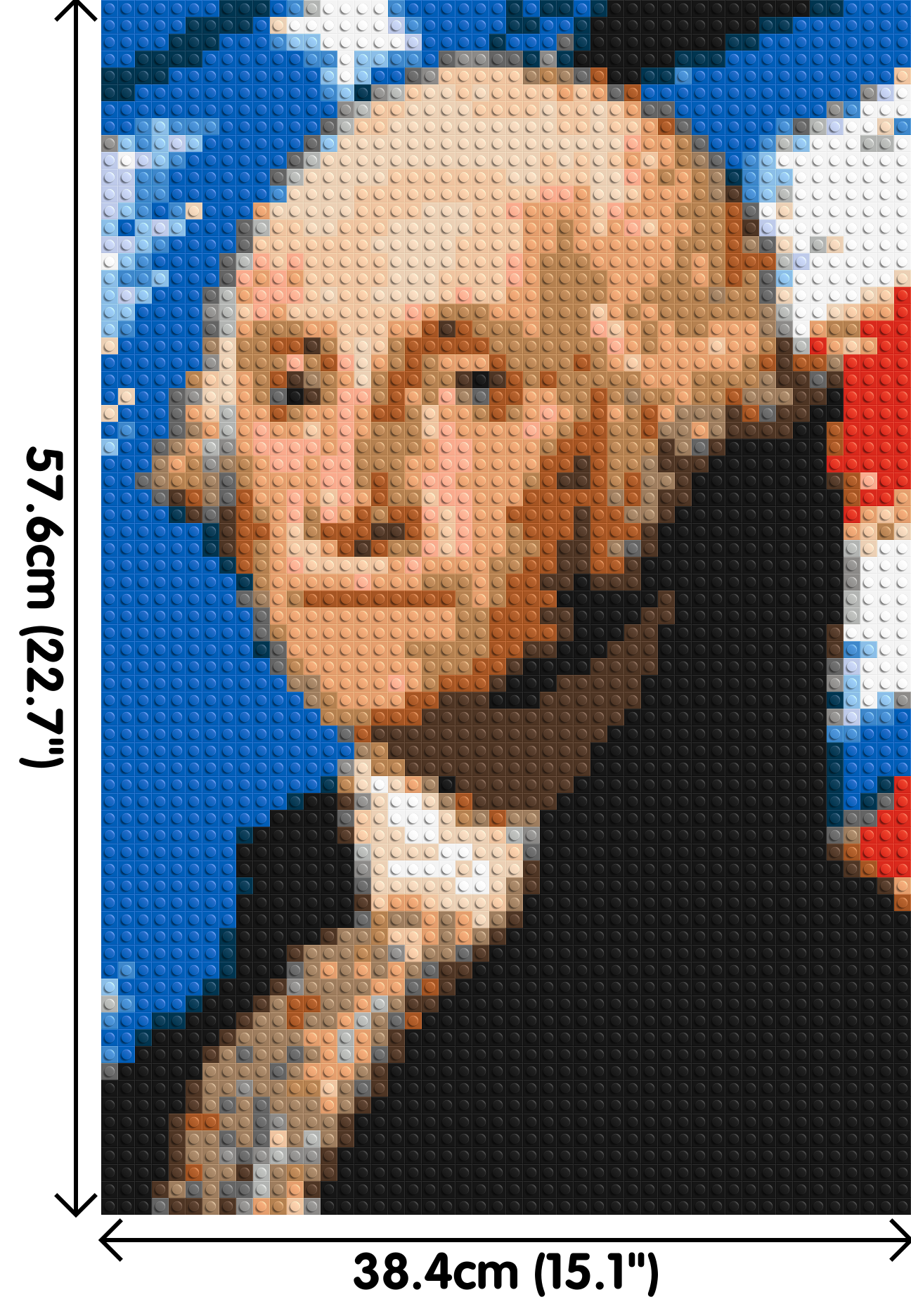 George Washington - Brick Art Mosaic Kit 2x3 large