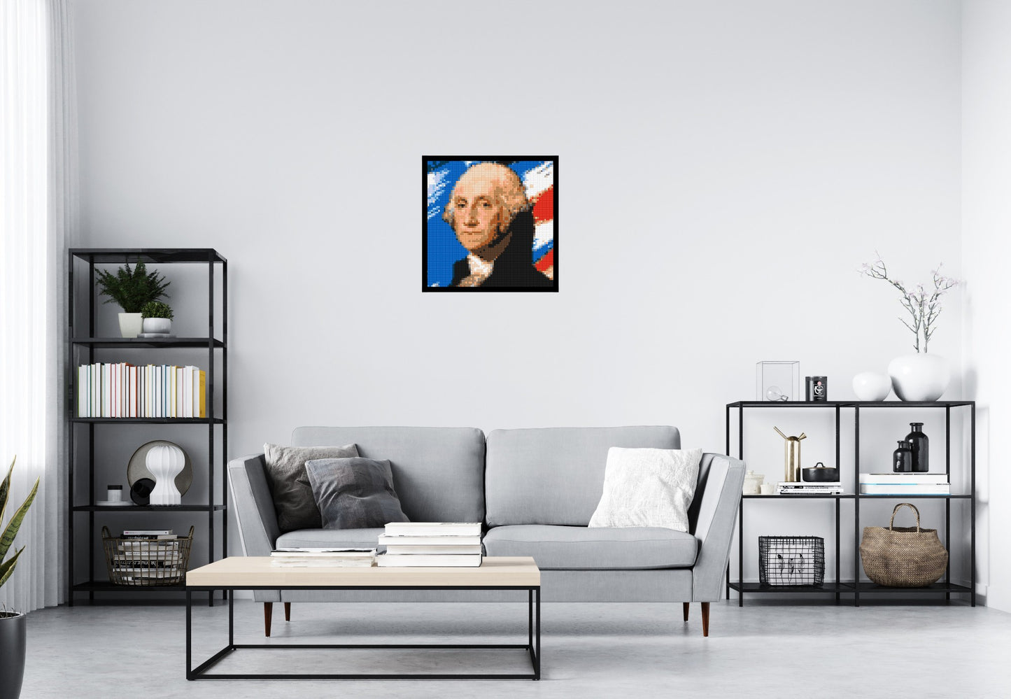 George Washington - Brick Art Mosaic Kit 3x3 large