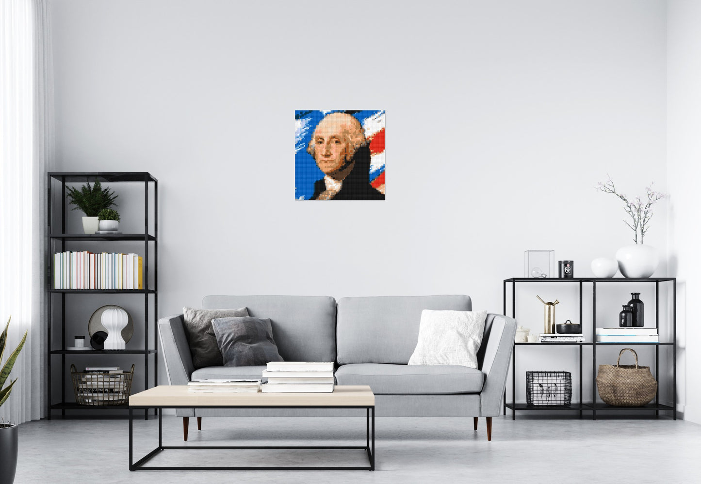 George Washington - Brick Art Mosaic Kit 3x3 large
