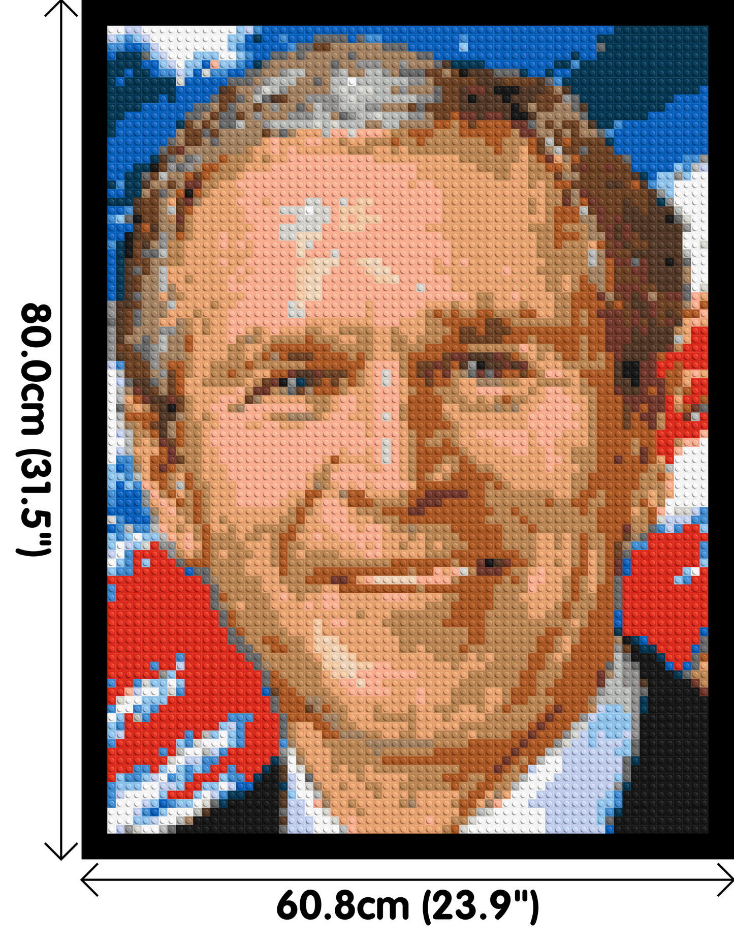 George W. Bush - Brick Art Mosaic Kit 3x4 large