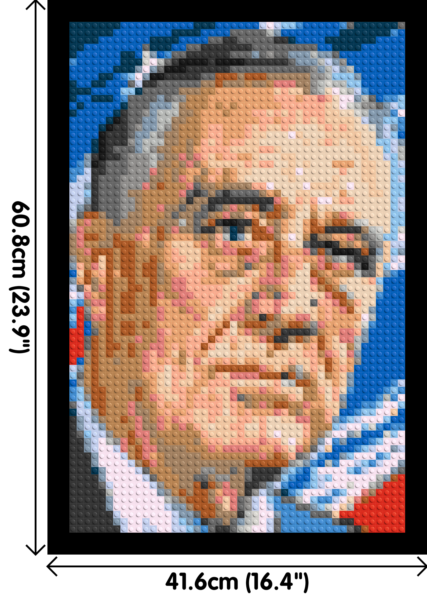 Franklin D. Roosevelt - Brick Art Mosaic Kit  2x3 large