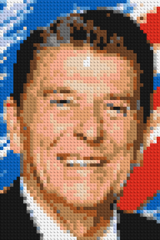 Ronald Reagan - Brick Art Mosaic Kit 2x3 large