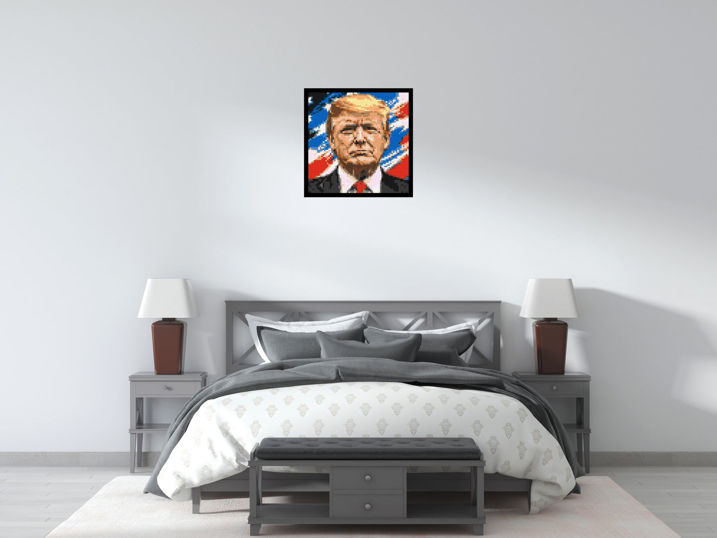 Donald Trump - Brick Art Mosaic Kit 3x3 large