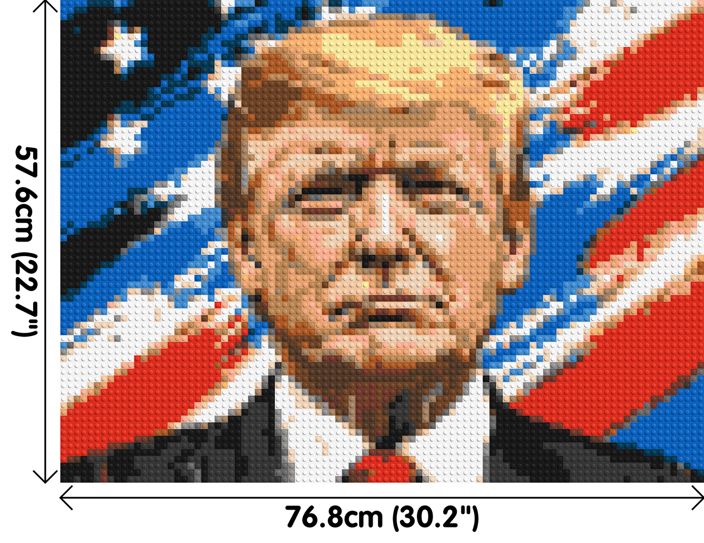 Donald Trump - Brick Art Mosaic Kit 4x3 large