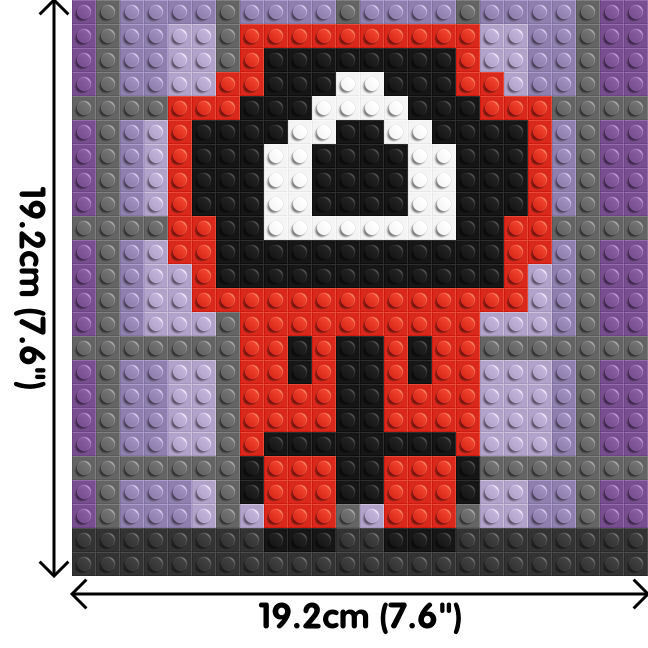 Squid Game Guard - Brick Art Mosaic Kit 1x1 dimensions