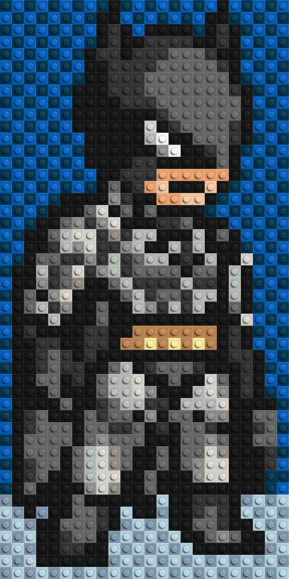 Batman #2 - Brick Art Mosaic Kit 1x2 large