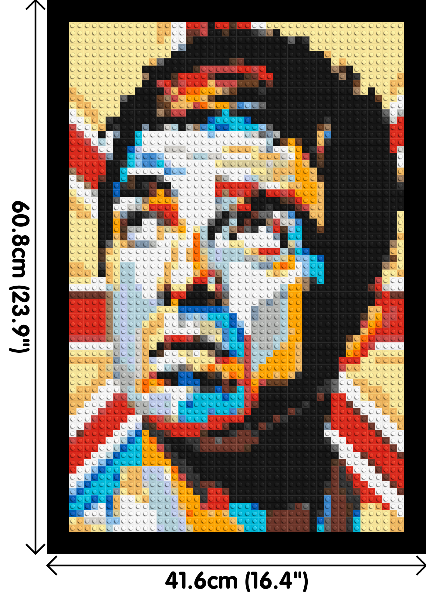 Noel Gallagher (Oasis) - Brick Art Mosaic Kit 2x3 dimensions with frame
