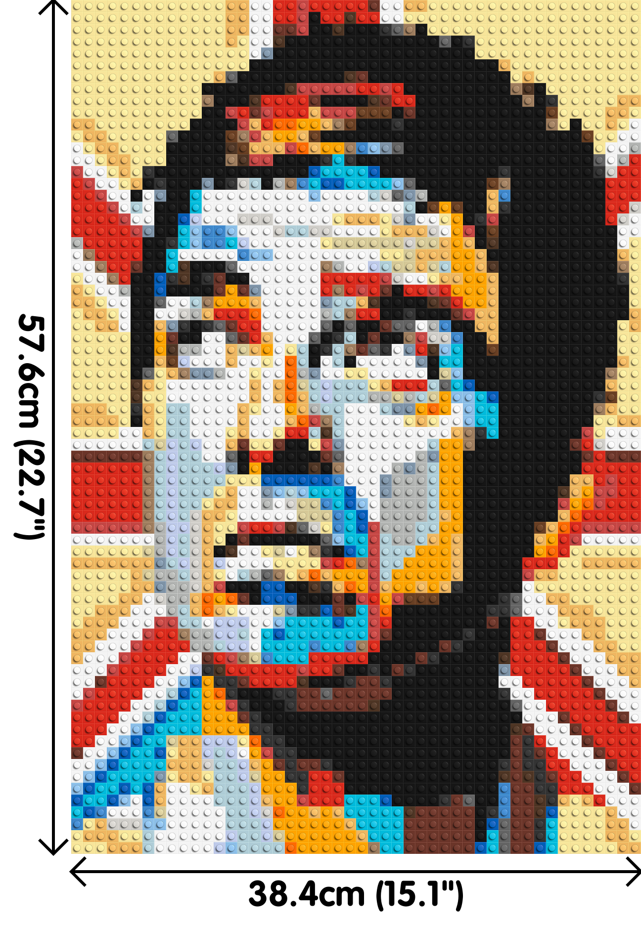 Noel Gallagher (Oasis) - Brick Art Mosaic Kit 2x3 dimensions