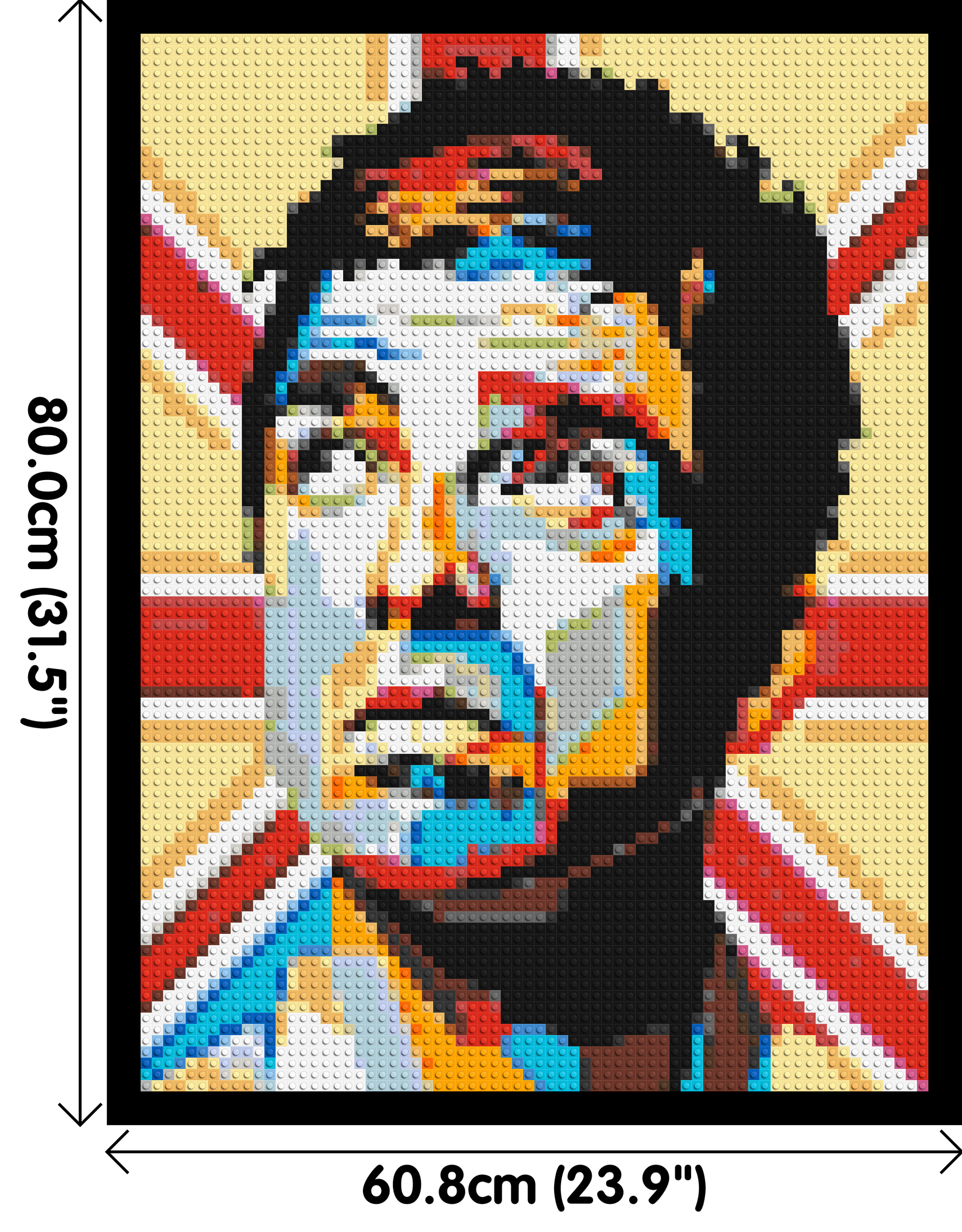 Noel Gallagher (Oasis) - Brick Art Mosaic Kit 3x4 dimensions with frame