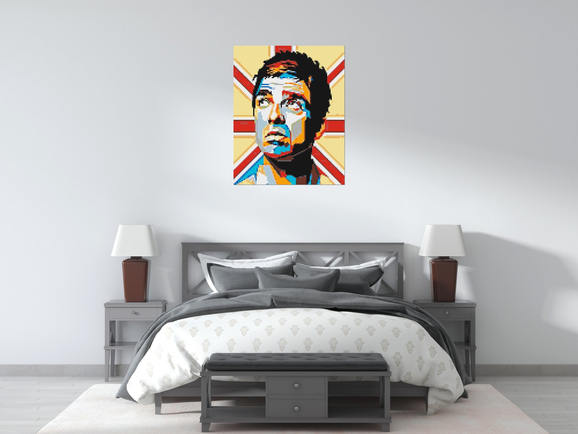Noel Gallagher (Oasis) - Brick Art Mosaic Kit 4x5 scene