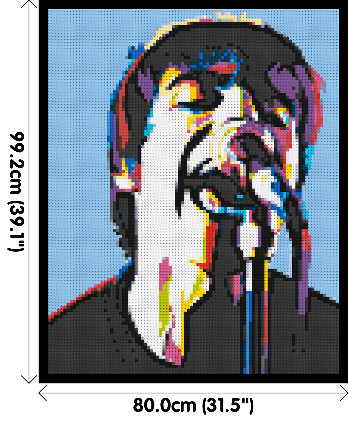 Liam Gallagher (Oasis) - Brick Art Mosaic Kit 4x5 large