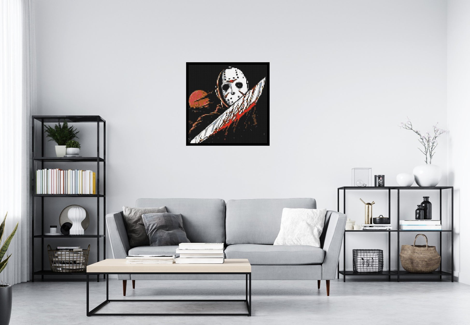 Javosn Voorhees - Brick Art Mosaic Kit 4x4 scene with frame