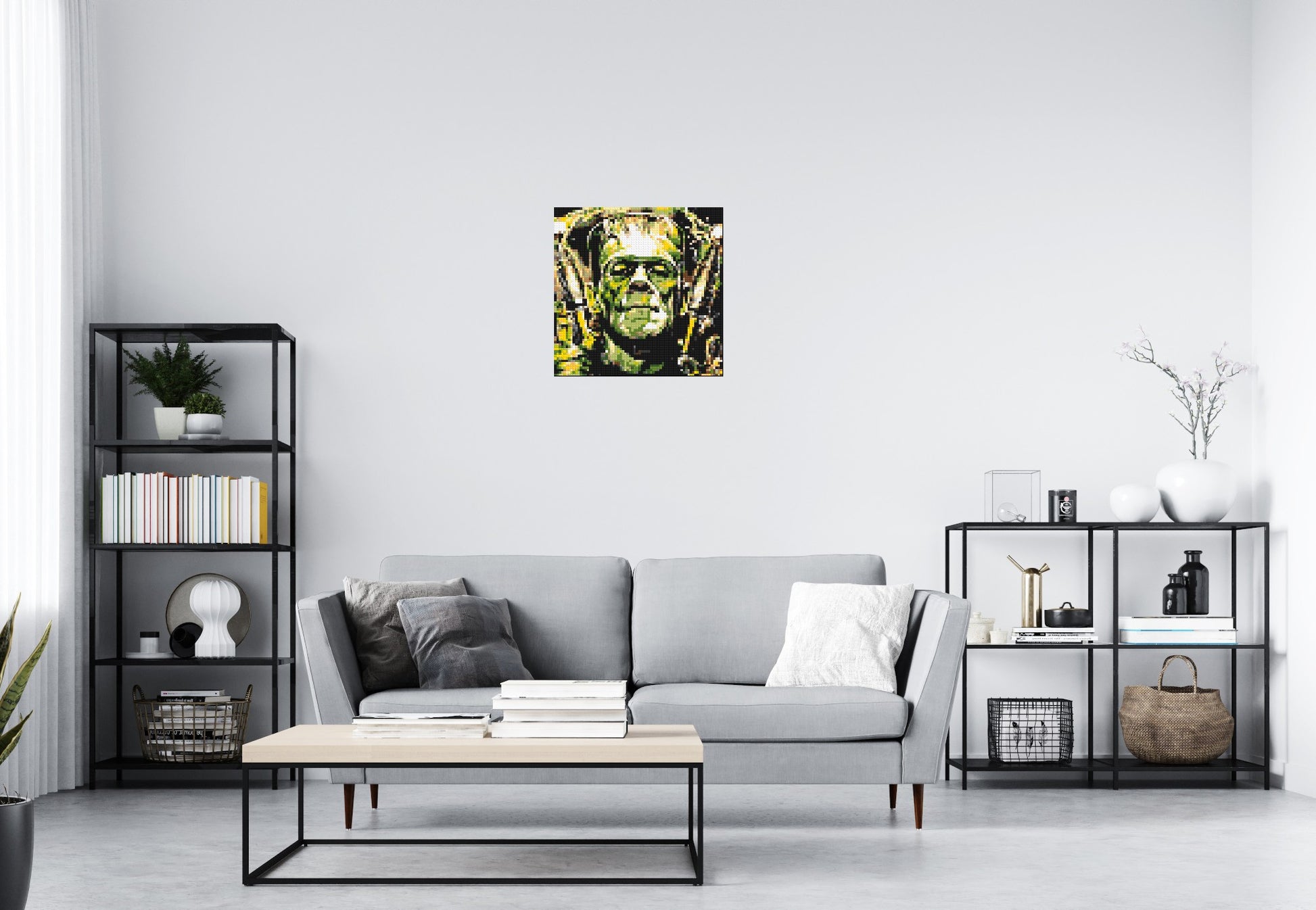 Frankenstein (Boris Karloff) - Brick Art Mosaic Kit 3x3 scene