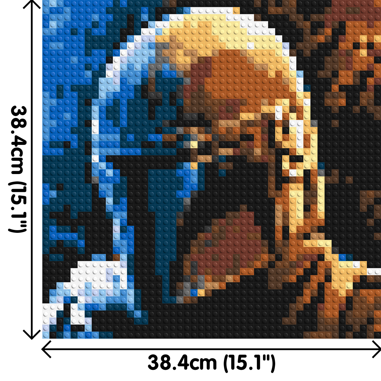Din Djarin Star Wars - Brick Art Mosaic Kit 2x2 large