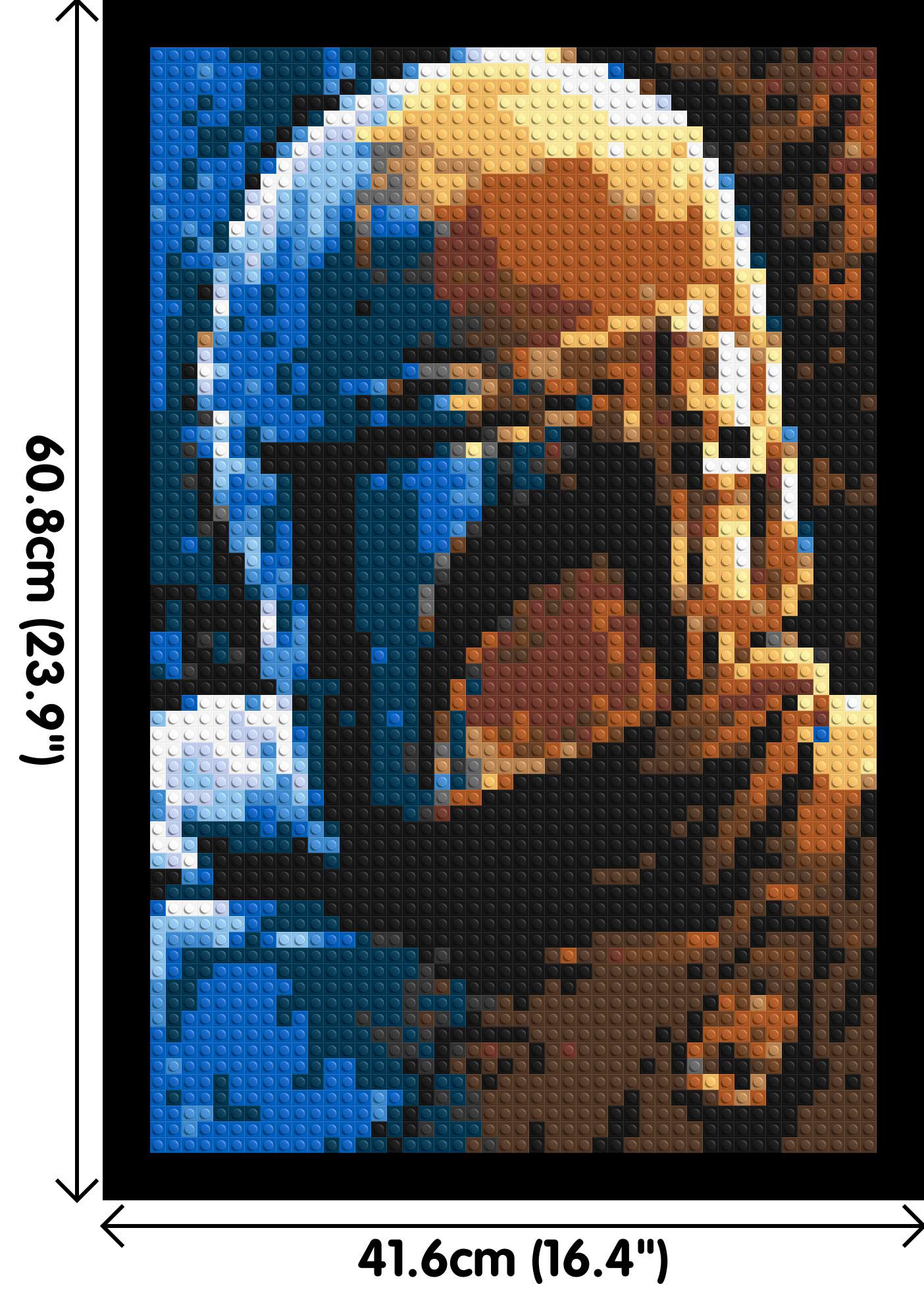 Din Djarin Star Wars - Brick Art Mosaic Kit 2x3 large