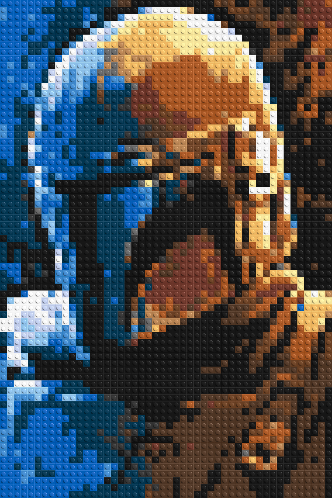 Din Djarin Star Wars - Brick Art Mosaic Kit 2x3 large