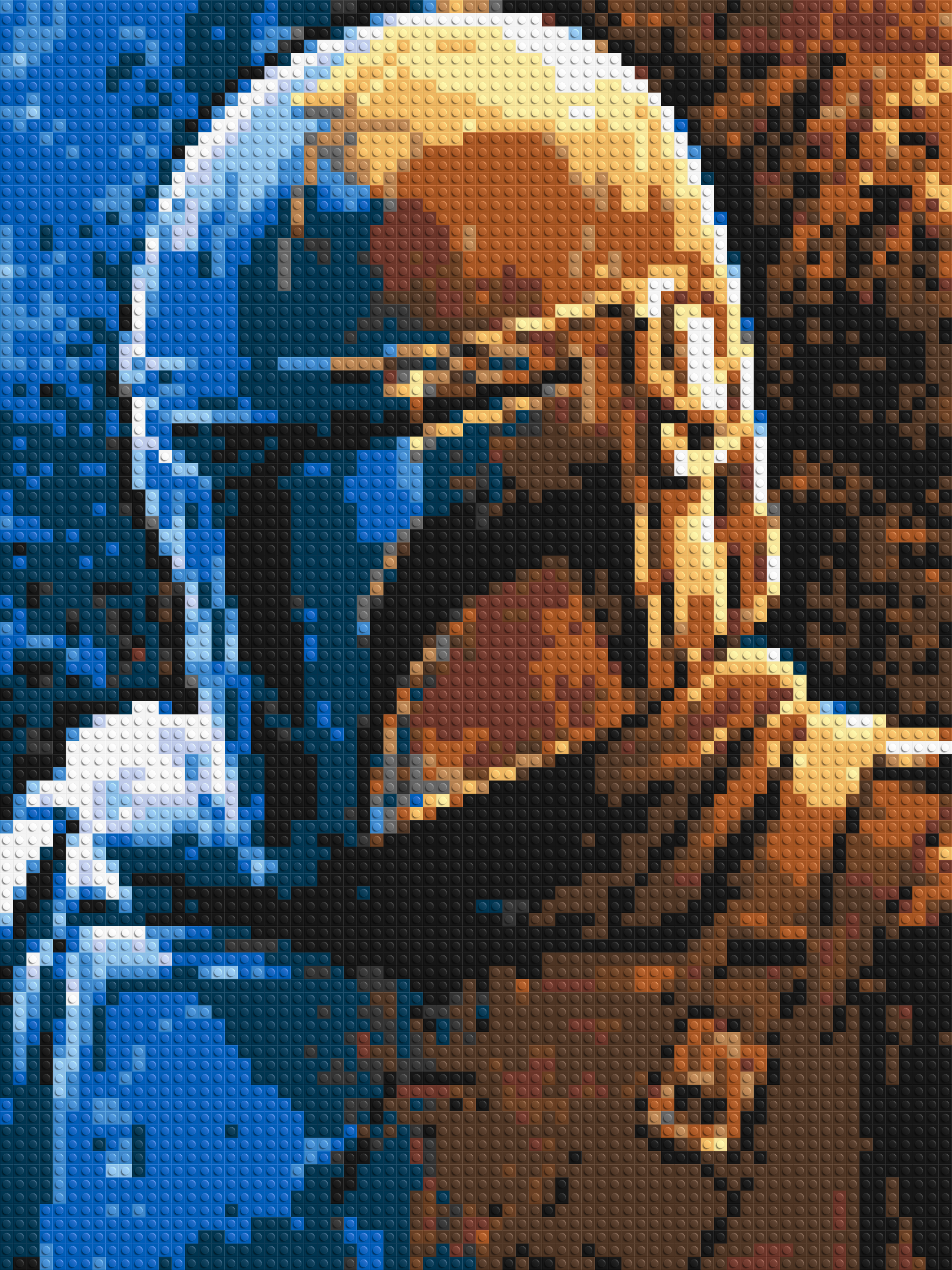 Din Djarin Star Wars - Brick Art Mosaic Kit 3x4 large