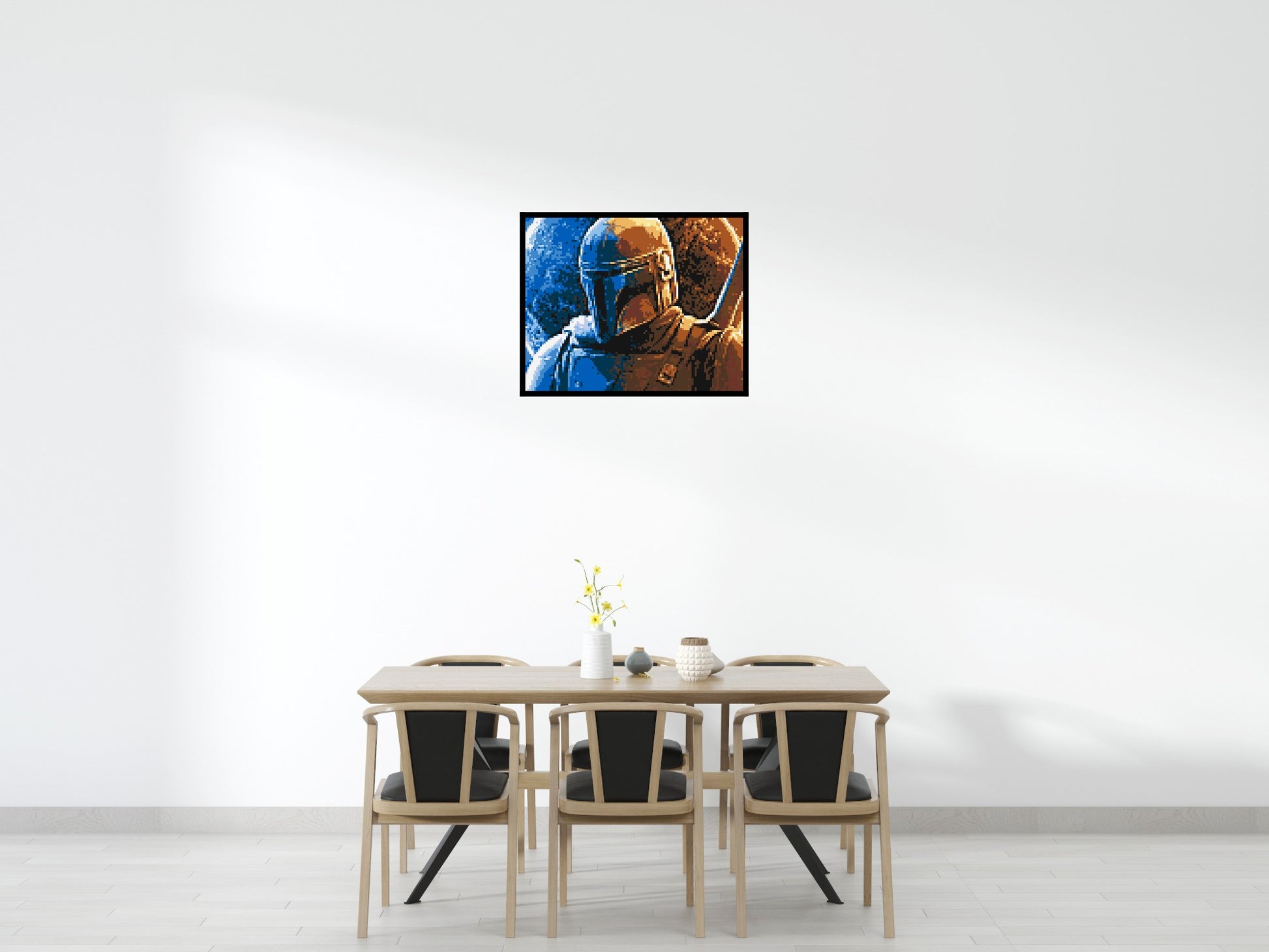 Din Djarin Star Wars - Brick Art Mosaic Kit 5x4 scene with frame