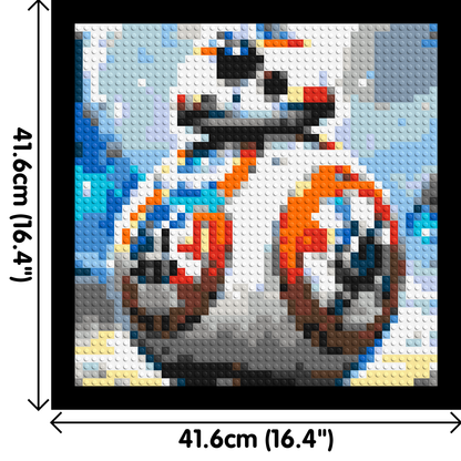 BB-8 - Star Wars - Brick Art Mosaic Kit 2x2 large