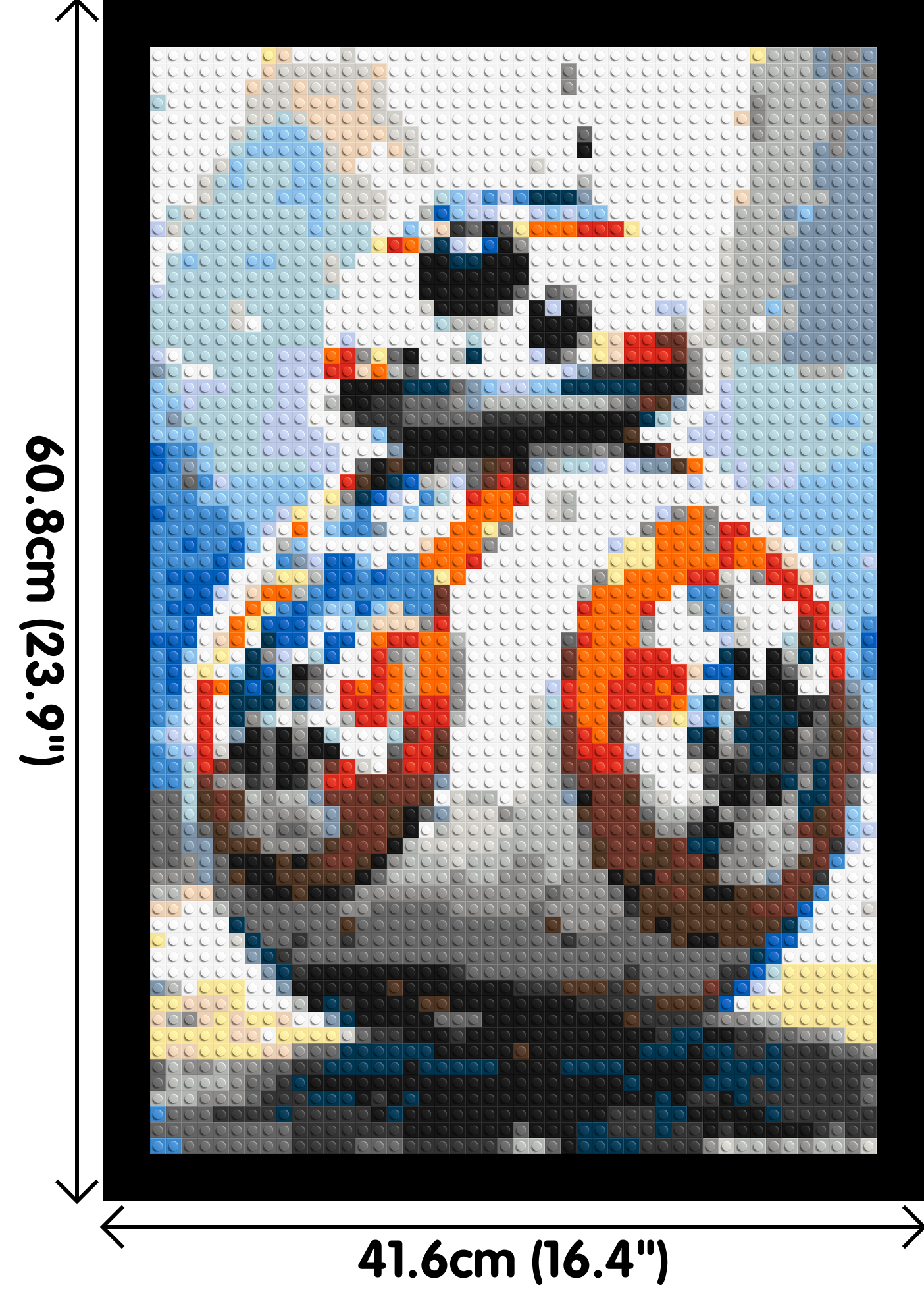 BB-8 - Star Wars - Brick Art Mosaic Kit 2x3 large