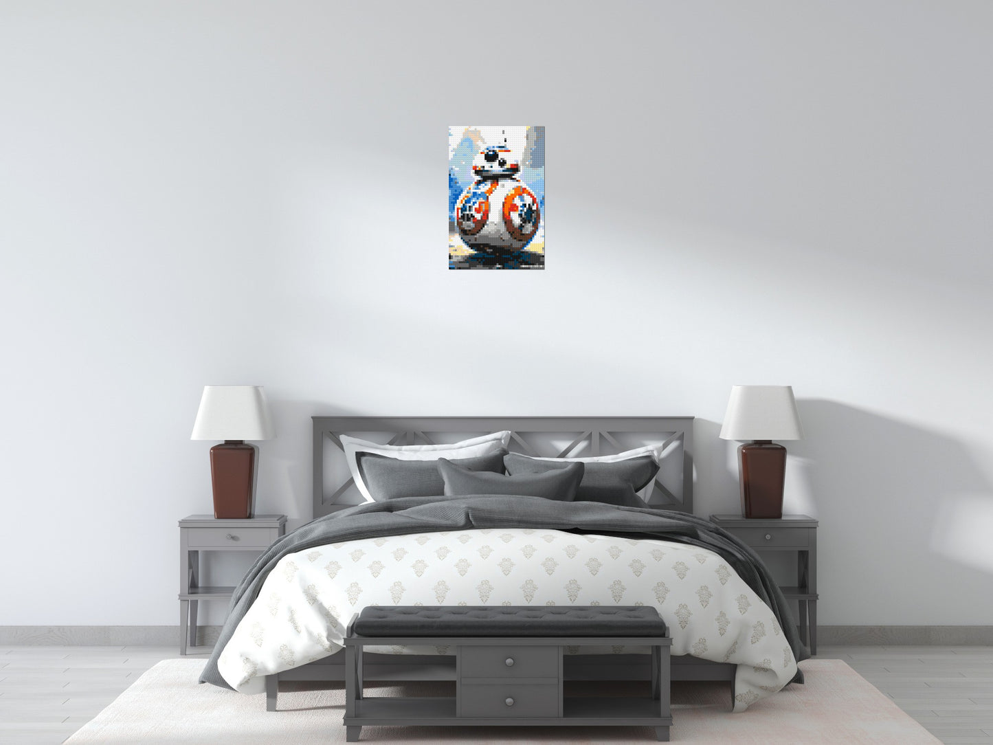BB-8 - Star Wars - Brick Art Mosaic Kit 2x3 large