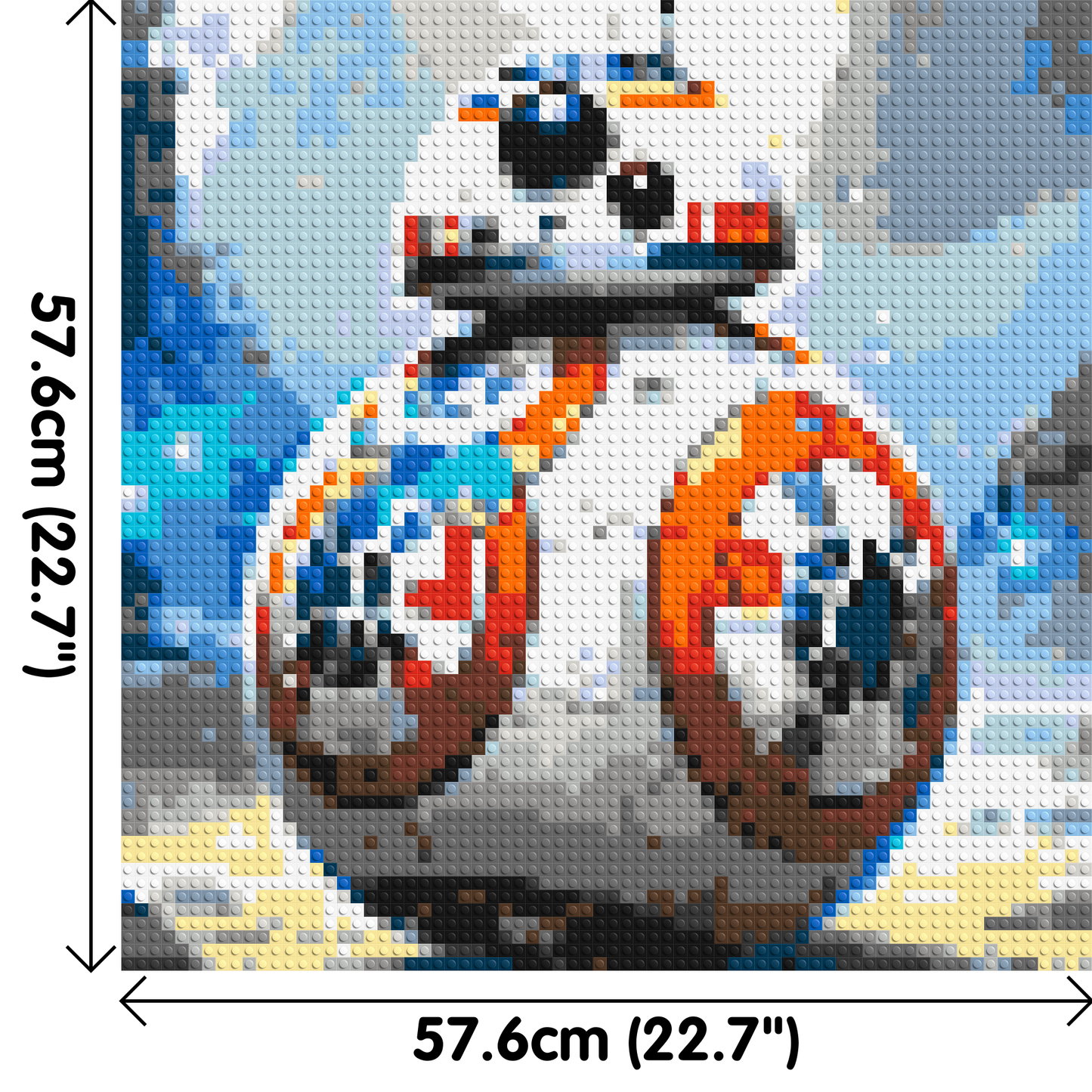 BB-8 - Star Wars - Brick Art Mosaic Kit 3x3 large