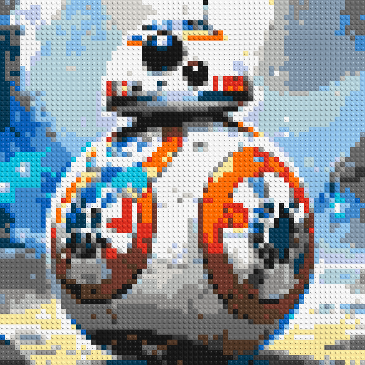 BB-8 - Star Wars - Brick Art Mosaic Kit 3x3 large