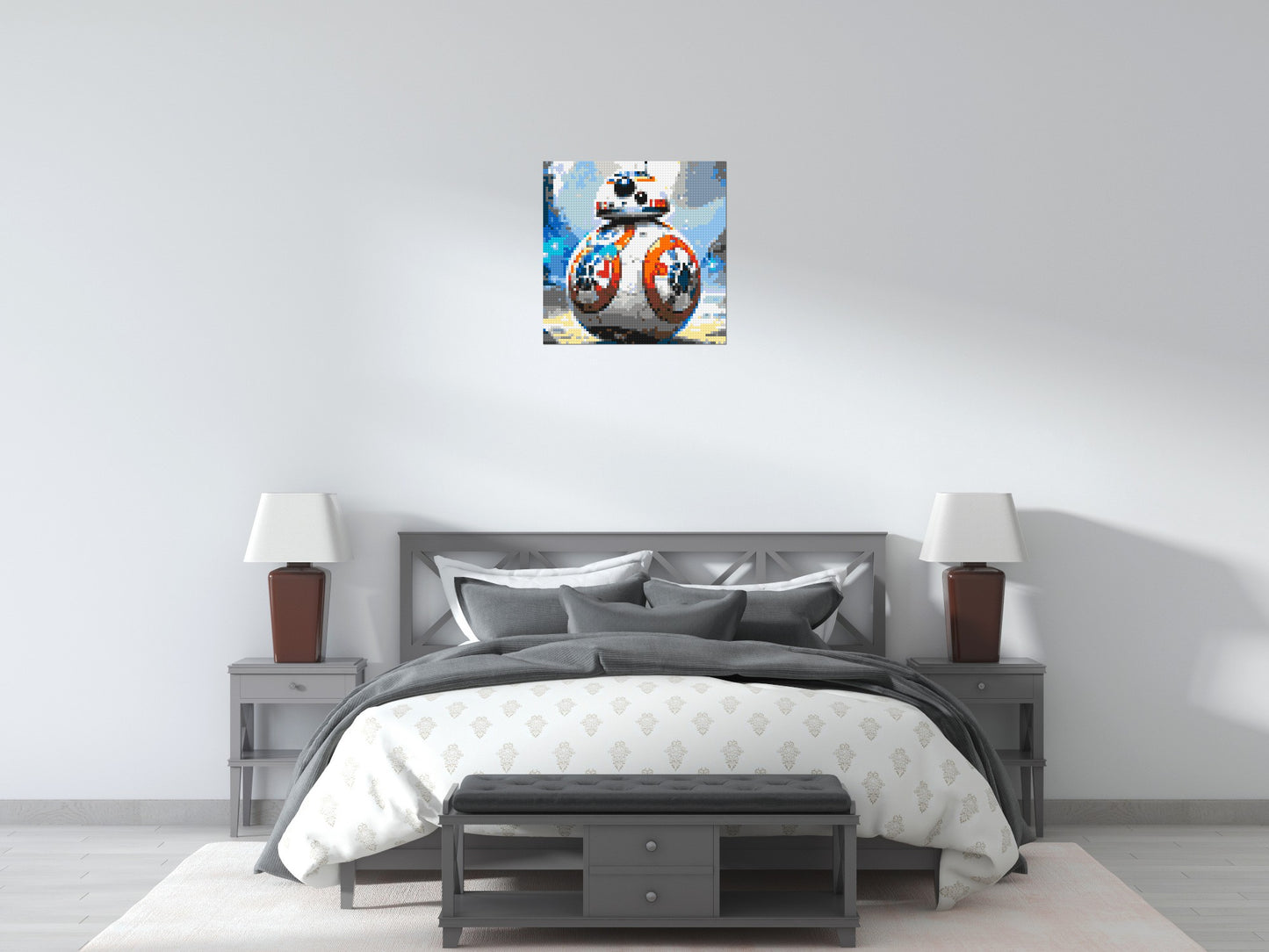 BB-8 - Star Wars - Brick Art Mosaic Kit 3x3 large