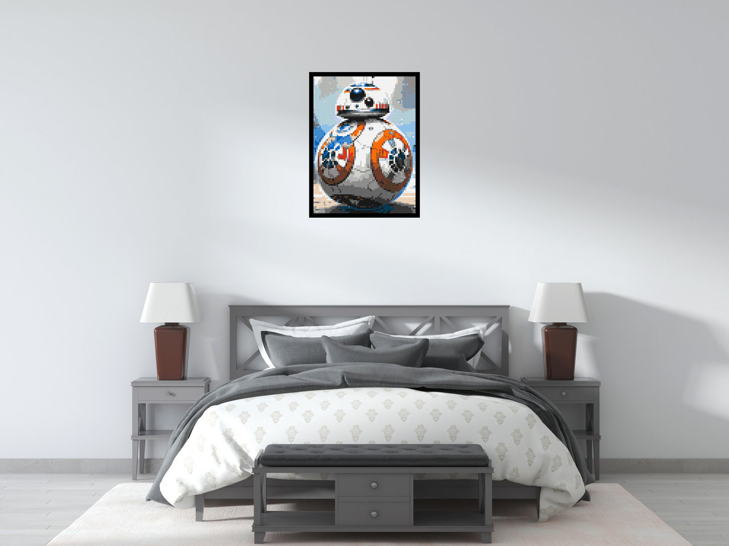 BB-8 - Star Wars - Brick Art Mosaic Kit 3x4 large