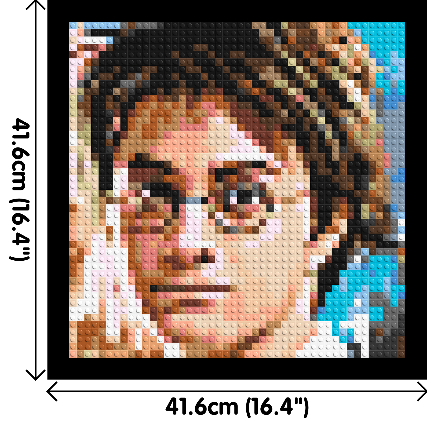 Harry Potter - Brick Art Mosaic Kit 2x2 dimensions with frame